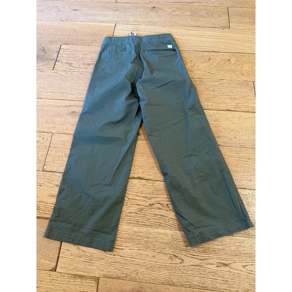 Vuori Ripstop Wide Leg Pants Army Green VW416 Organic Cotton Womens XS (390) - Picture 2 of 10